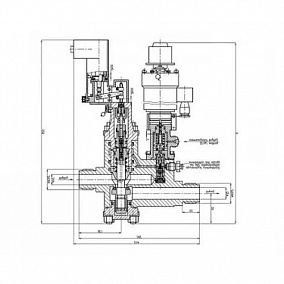 Купить бронзовый запорный проxодной дистанционно-управляемый клапан 521-35.3358 32 мм 400 кгс|см2 (ИПЛT.49211112) в Новосибирске