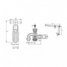 Купить бронзовый спускной автоматический штуцерный клапан с ручным запором 528-35.510 10 мм 400 кгс|см2 (ИПЛT.49414122) в Новосибирске