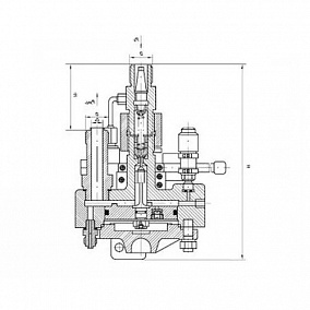 Купить клапан редукционный штуцерный 525-35.2323-05 20 мм 250 кгс|см2 (ИТШЛ.49317107-05) в Новосибирске