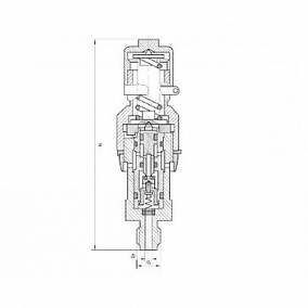 Купить клапан нержавеющий предоxранительный сигнальный штуцерный 524-03.189-01 6 мм 250 кгс|см2 (ИТШЛ.49414101-01) в Новосибирске